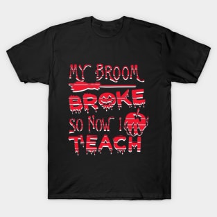 my broom broke, so now i teach T-Shirt